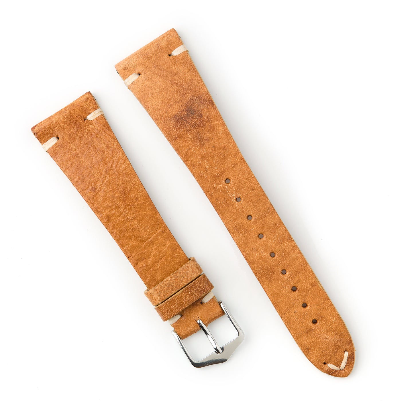 Hatchling Straps Vintage Inspired Brown-Long 22mm