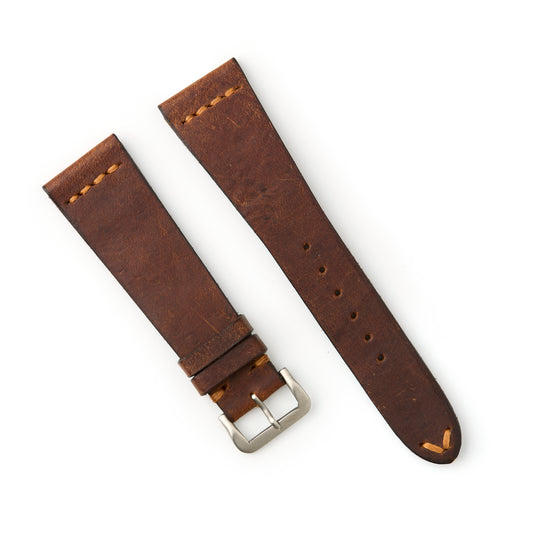 Hatchling Straps Vintage Inspired Brown 22mm