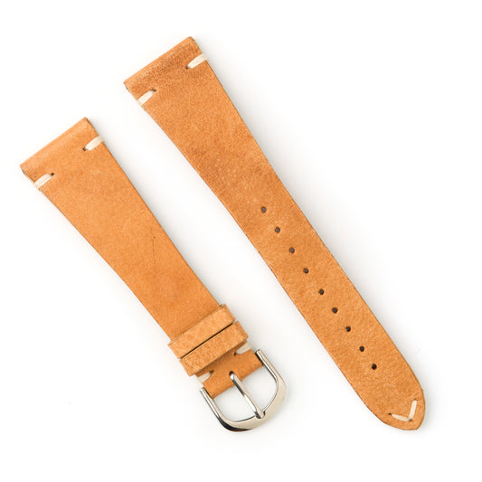 Hatchling Straps Vintage Inspired Brown-Long 22mm