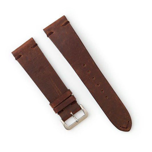 Hatchling Straps Vintage Inspired Brown 22mm