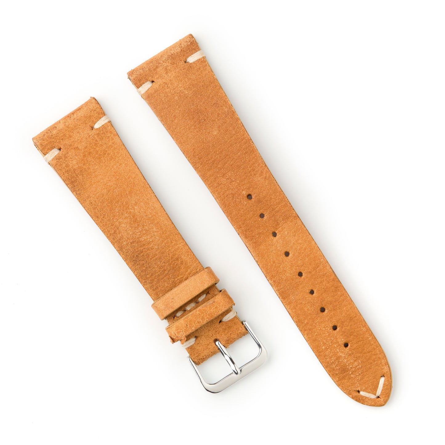 Hatchling Straps Vintage Inspired Brown-Long 22mm