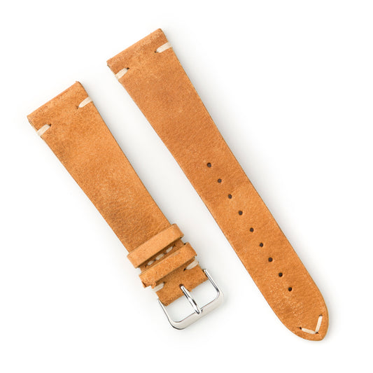 Hatchling Straps Vintage Inspired Brown-Long 22mm