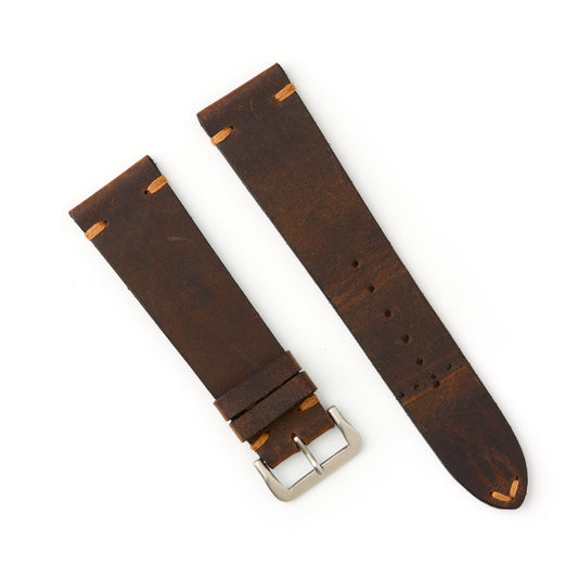 Hatchling Straps Vintage Inspired Brown 22mm