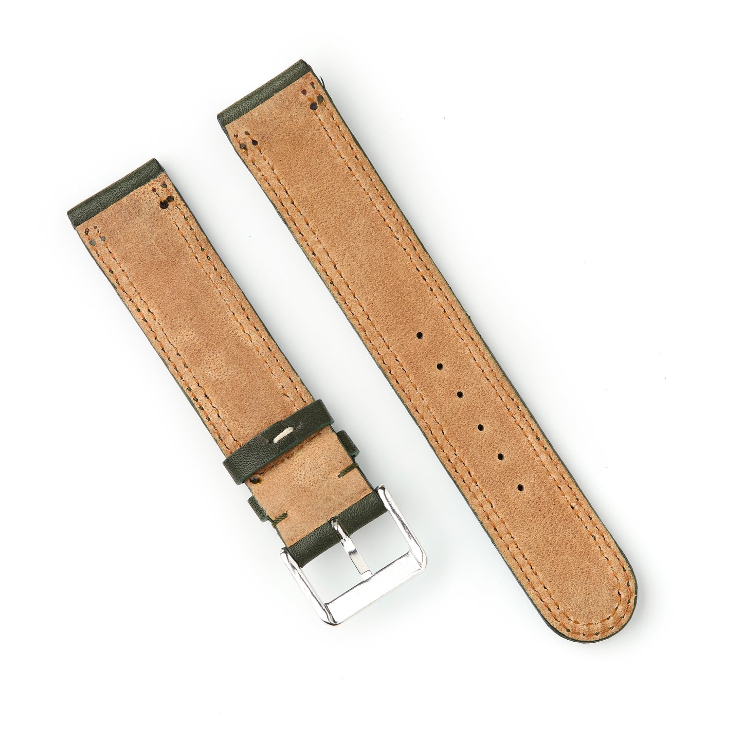 Hatchling Straps Vintage Inspired Green 19mm