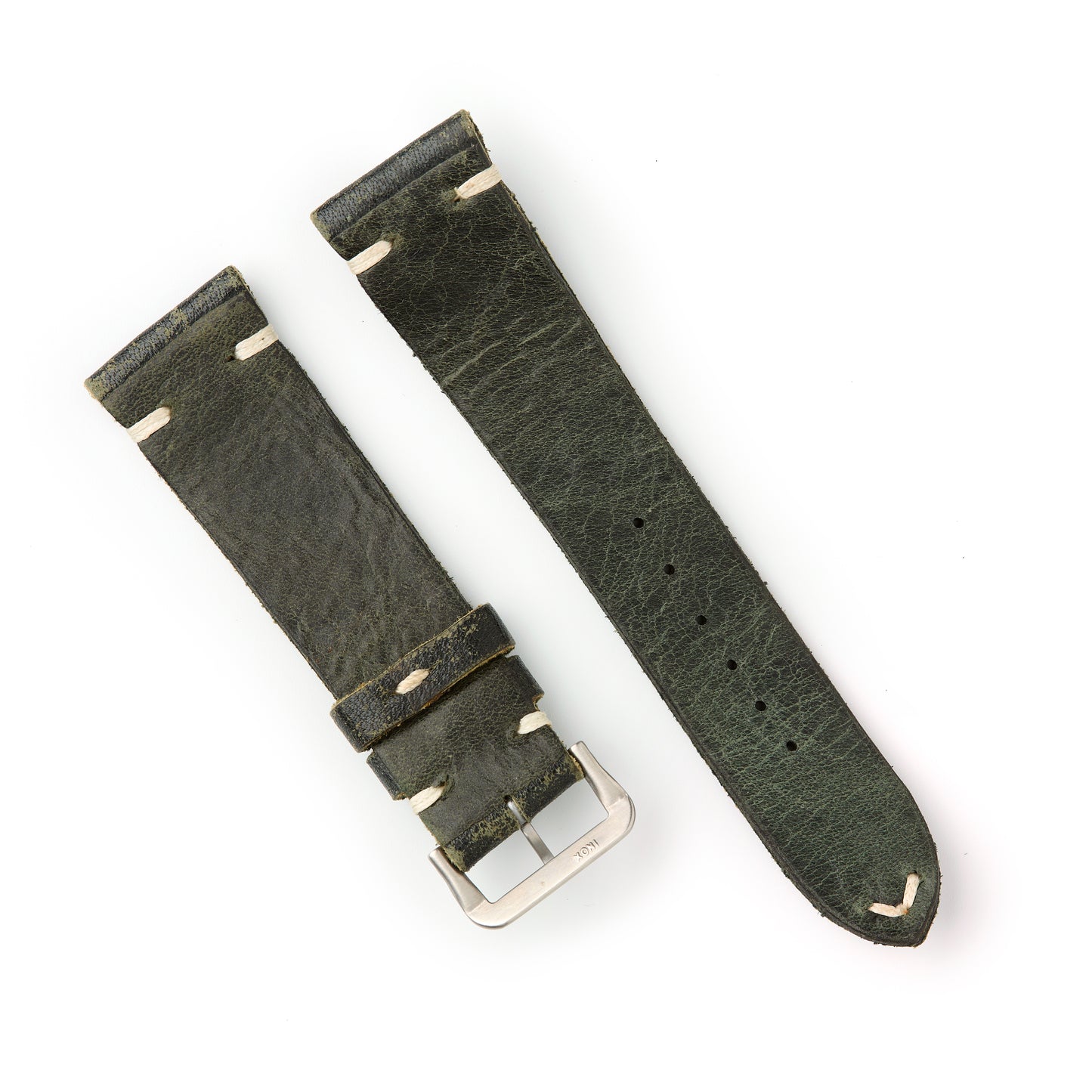 Hatchling Straps Vintage Inspired Green 22mm