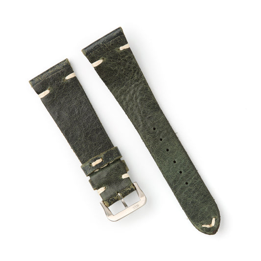 Hatchling Vintage Inspired Watch Strap Band Green 22mm