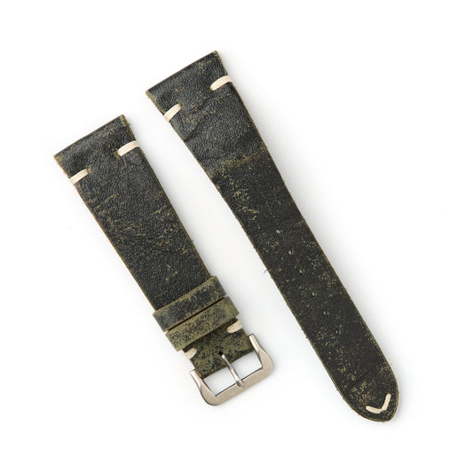 Hatchling Straps Vintage Inspired Green 22mm