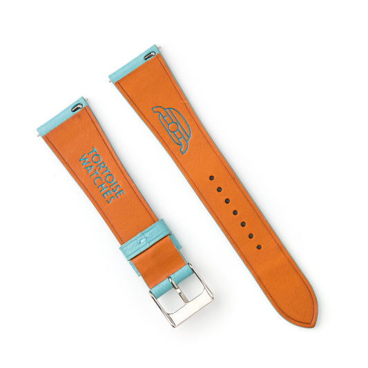 Tortoise Watches Strap Watch Band Aqua Blue 20mm