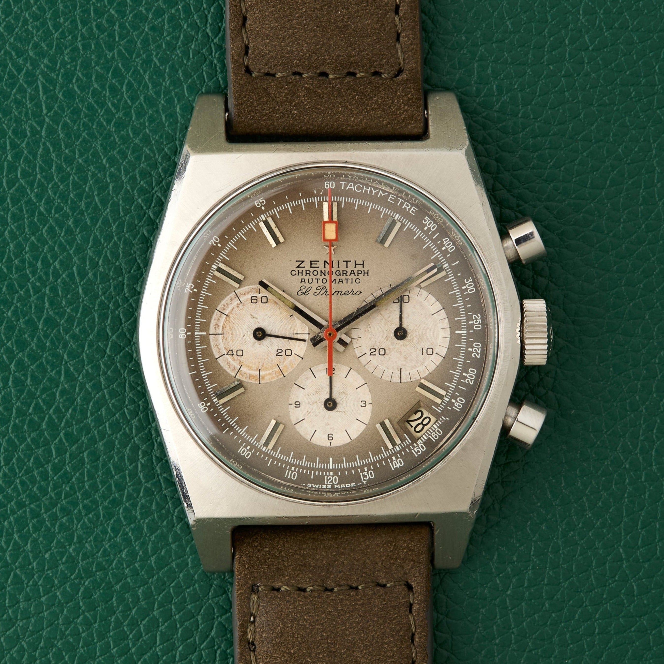 vintage an・an no.38 Zenith A385 Vintage Fume Dial El Primero Chronograph – Tortoise