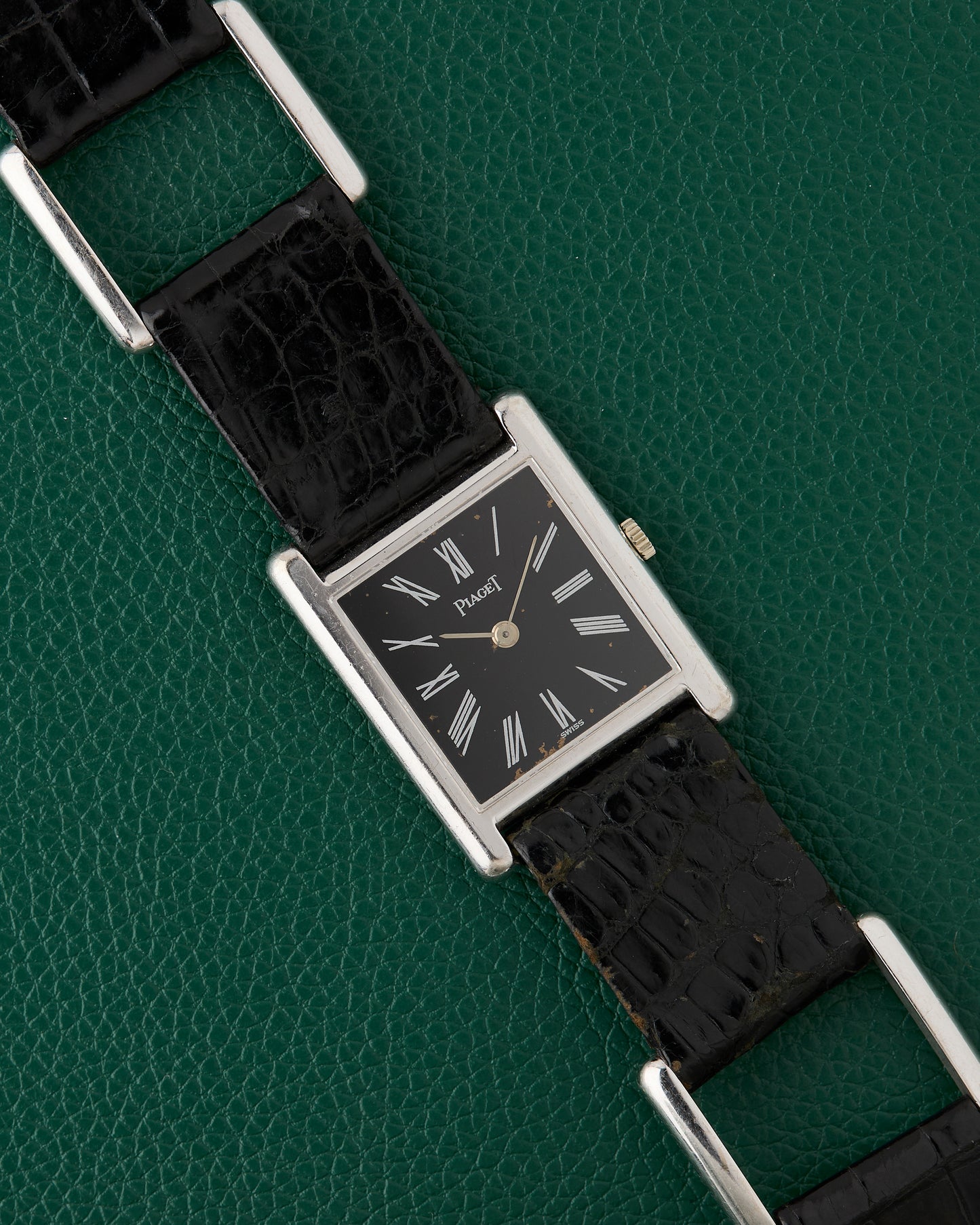Piaget Tank 18K White Gold Ref. 90802D Buckle 18K