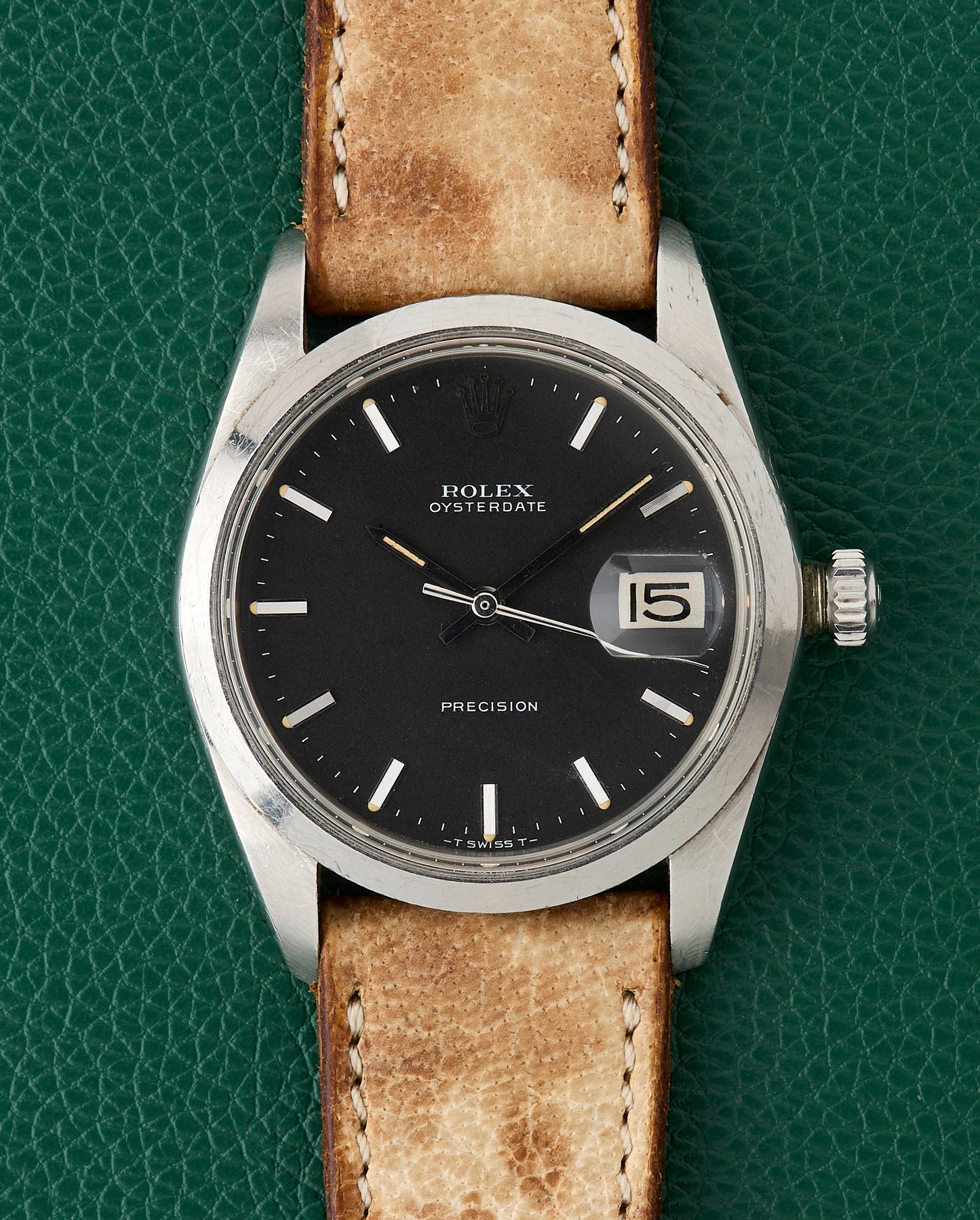 Rolex OysterDate Precision Ref. 6694 Matt Black Dial 1973