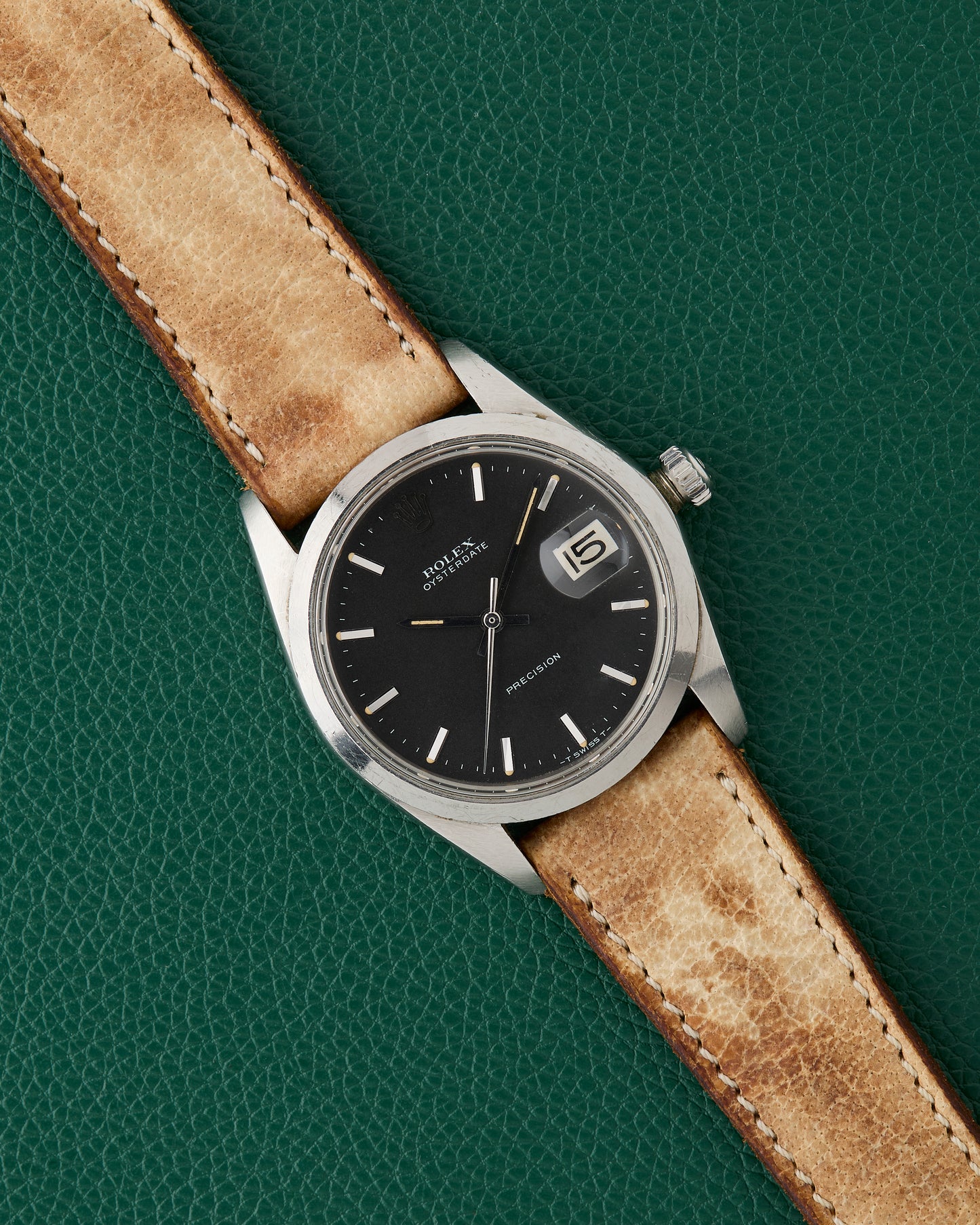 Rolex OysterDate Precision Ref. 6694 Matt Black Dial 1973