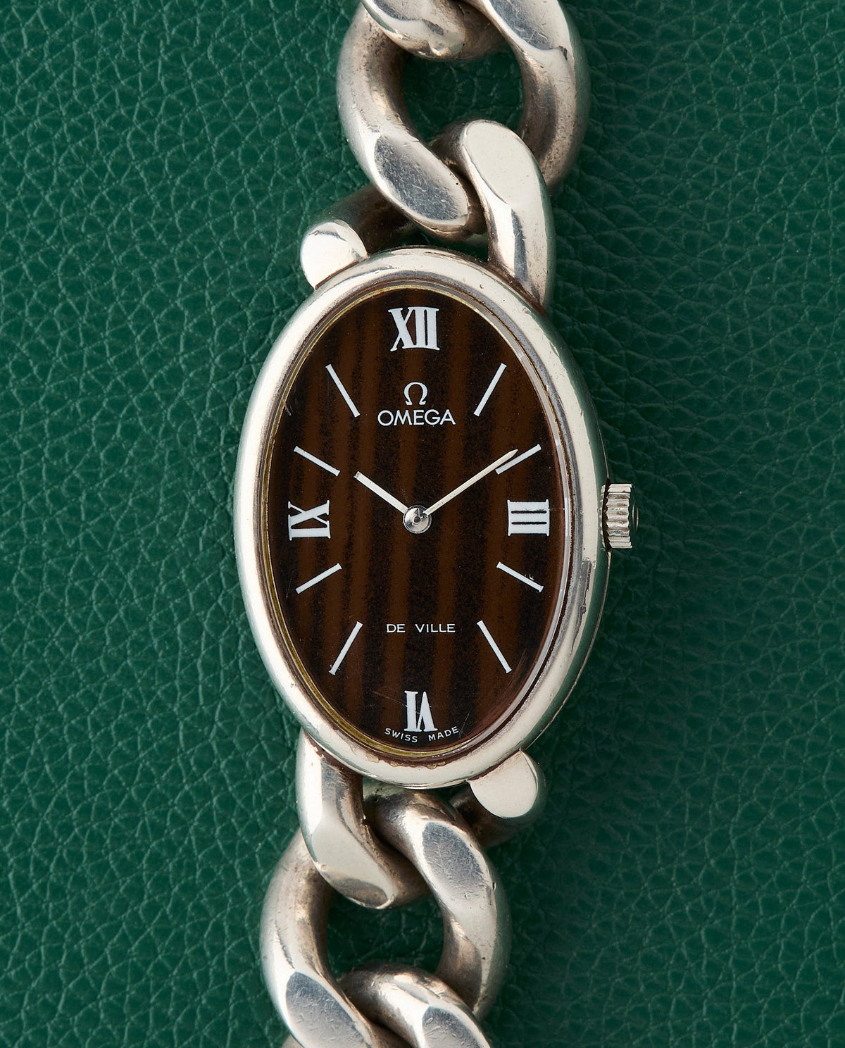 Omega DeVille Ref. 711.1904 Argent Cuban Bracelet 1973