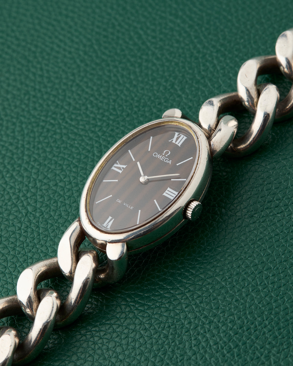 Omega DeVille Ref. 711.1904 Argent Cuban Bracelet 1973