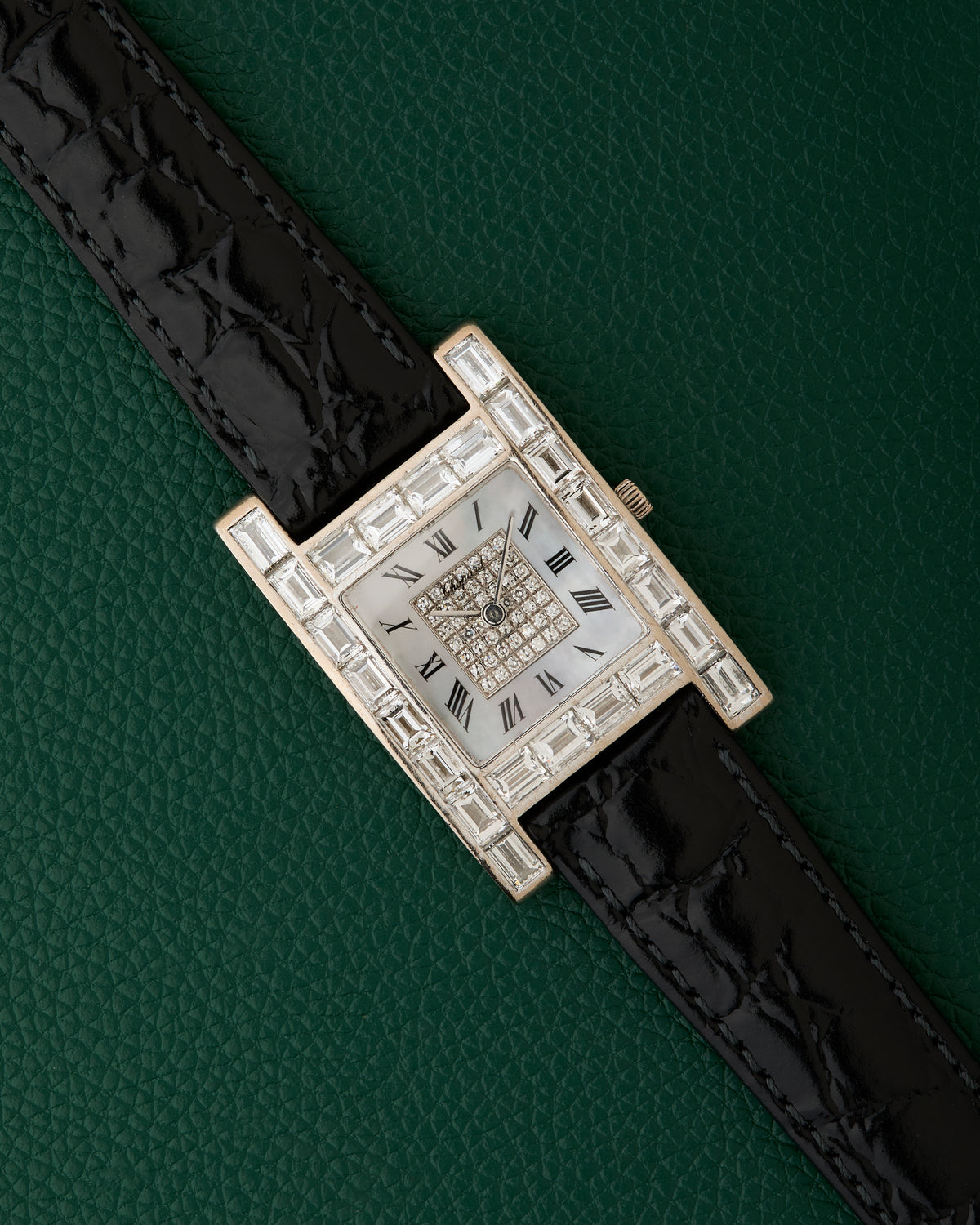 Chopard Ref. 13/6402-20 Baguette Diamonds MoP 18K White Gold