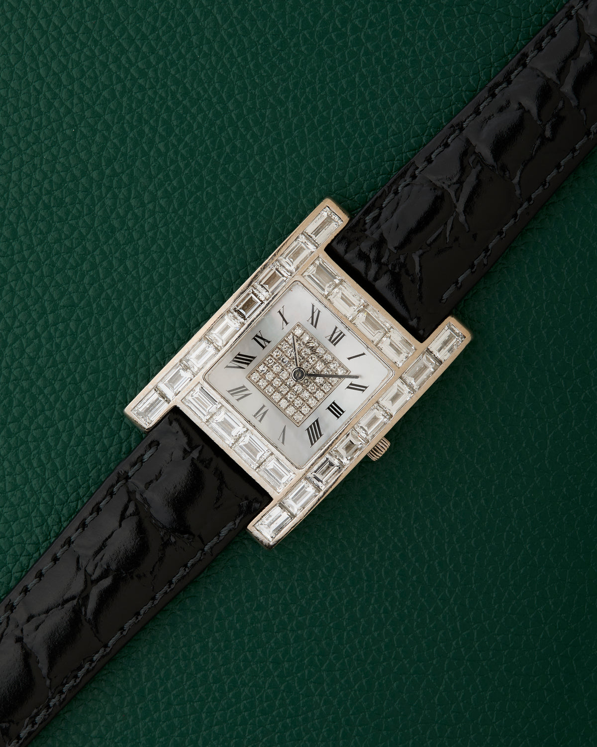 Chopard Ref. 13/6402-20 Baguette Diamonds MoP 18K White Gold