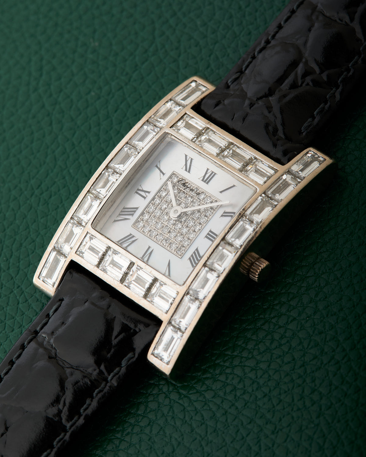 Chopard Ref. 13/6402-20 Baguette Diamonds MoP 18K White Gold