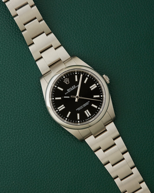 Rolex 124300 Oyster Perpetual 41 Black Dial Full Set 2021
