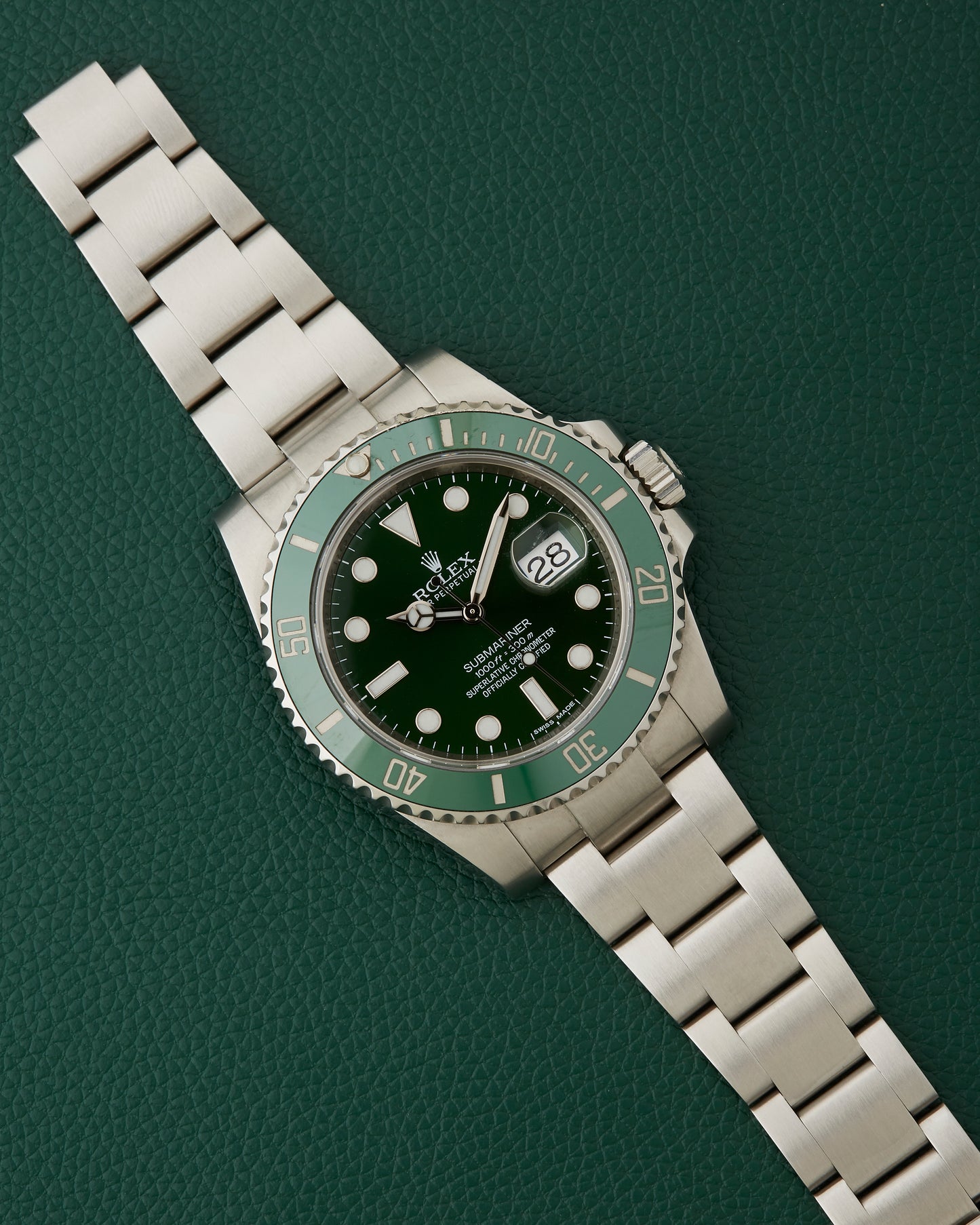 Rolex Submariner 116610LV Hulk Mk2 Full Set Box Papers 2013