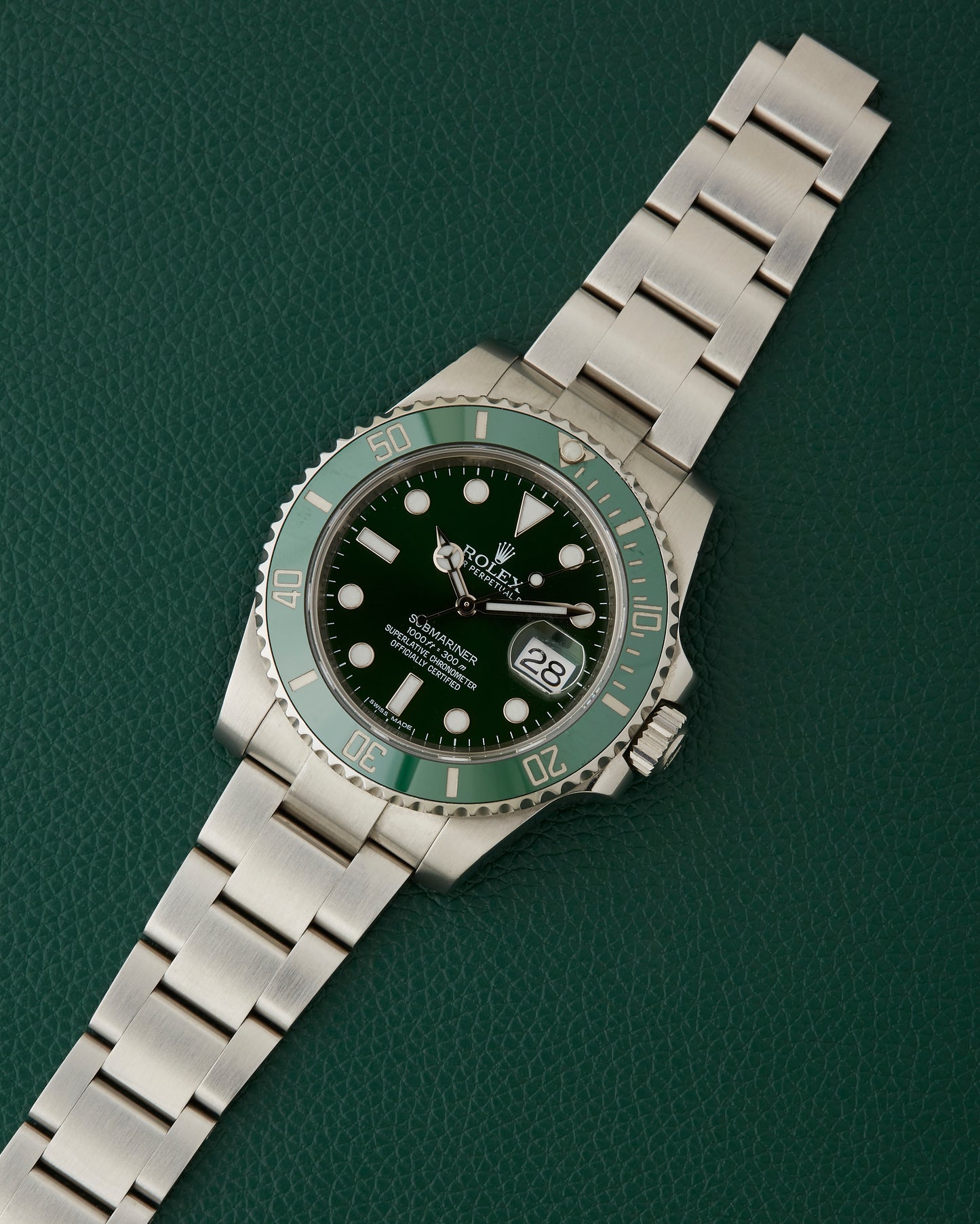 Rolex Submariner 116610LV Hulk Mk2 Full Set Box Papers 2013