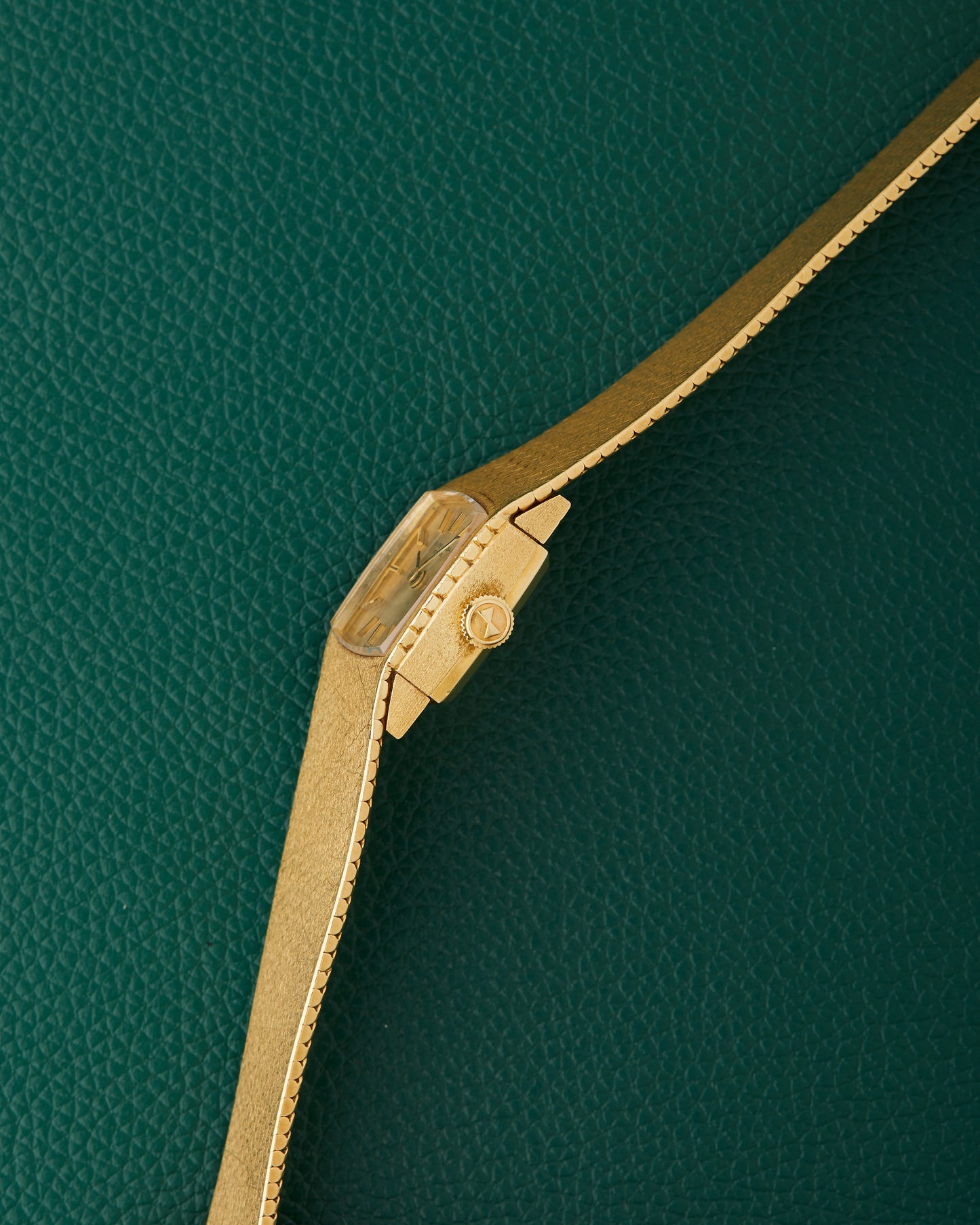 Favre-Leuba 18k Yellow Gold Integrated Bracelet Watch With Box