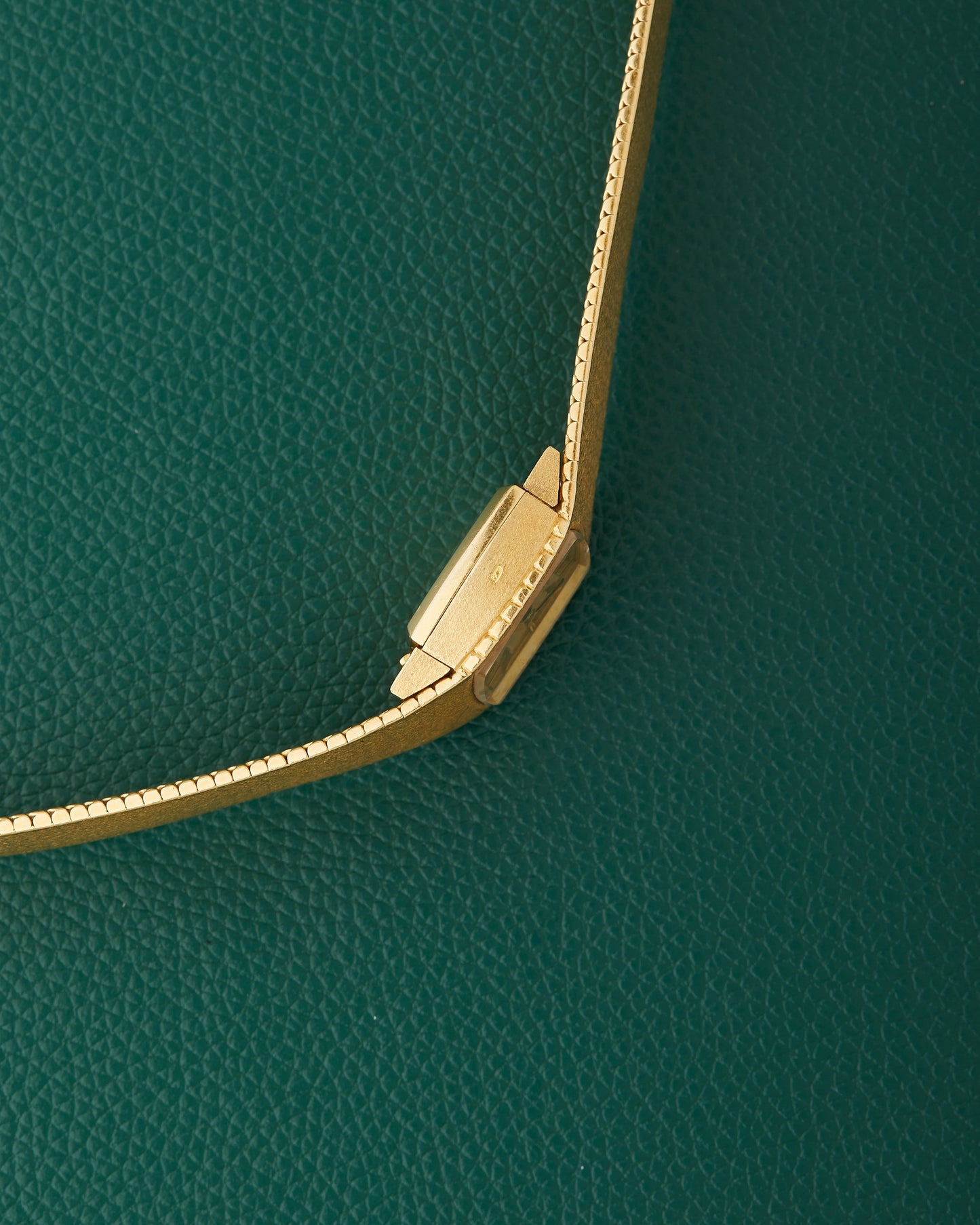 Favre-Leuba 18k Yellow Gold Integrated Bracelet Watch With Box
