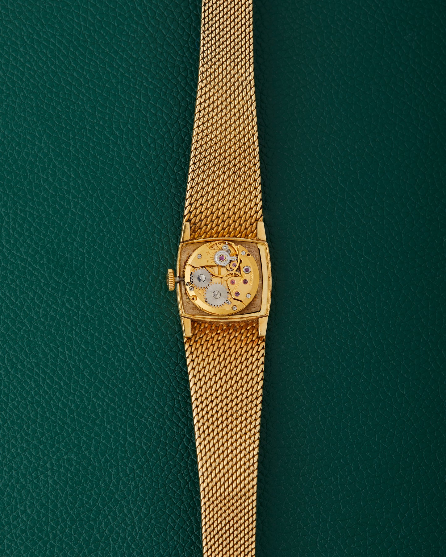 Favre-Leuba 18k Yellow Gold Integrated Bracelet Watch With Box