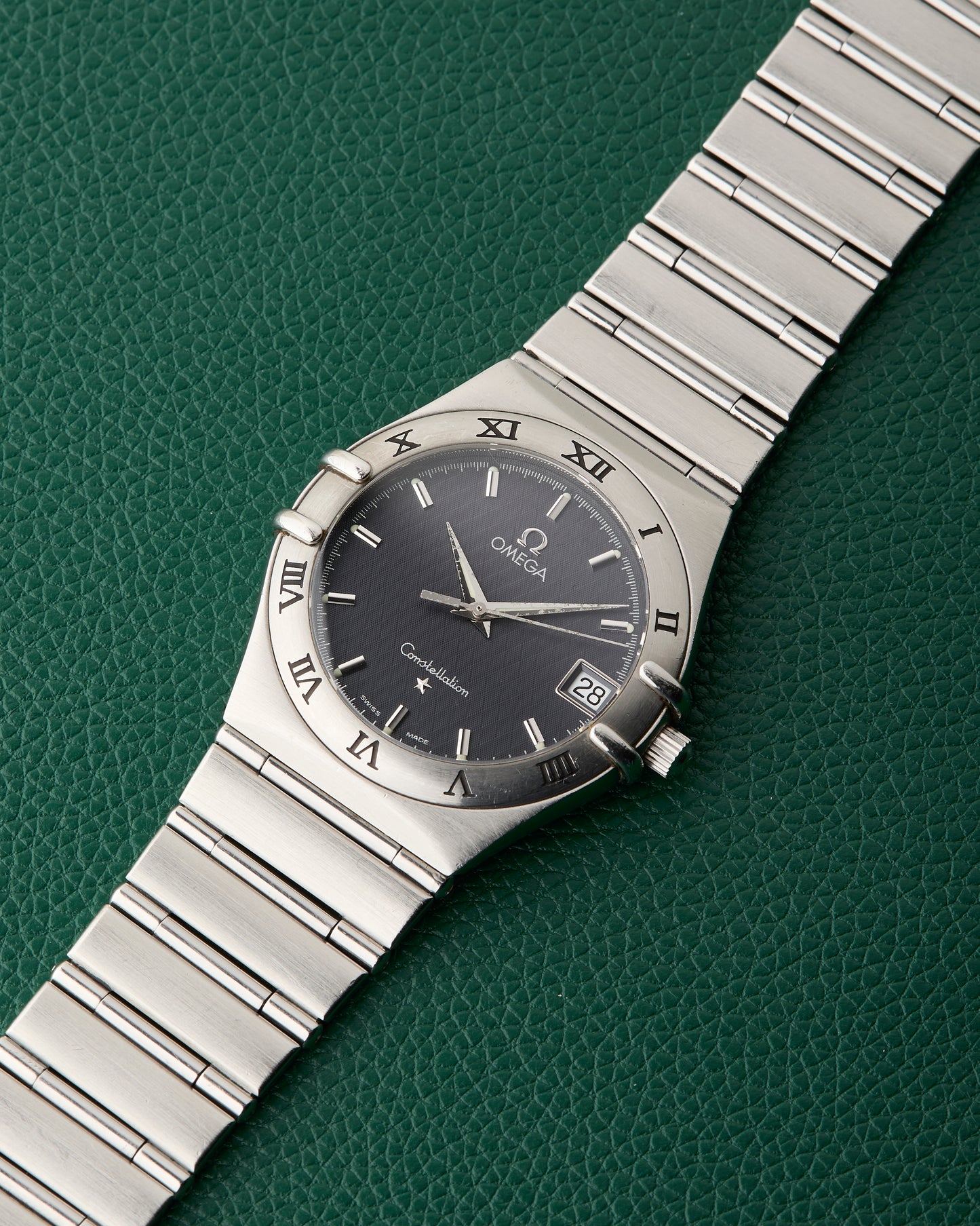 Omega Constellation Ref. 396.1201 Slate Grey Crosshatch Dial 1998