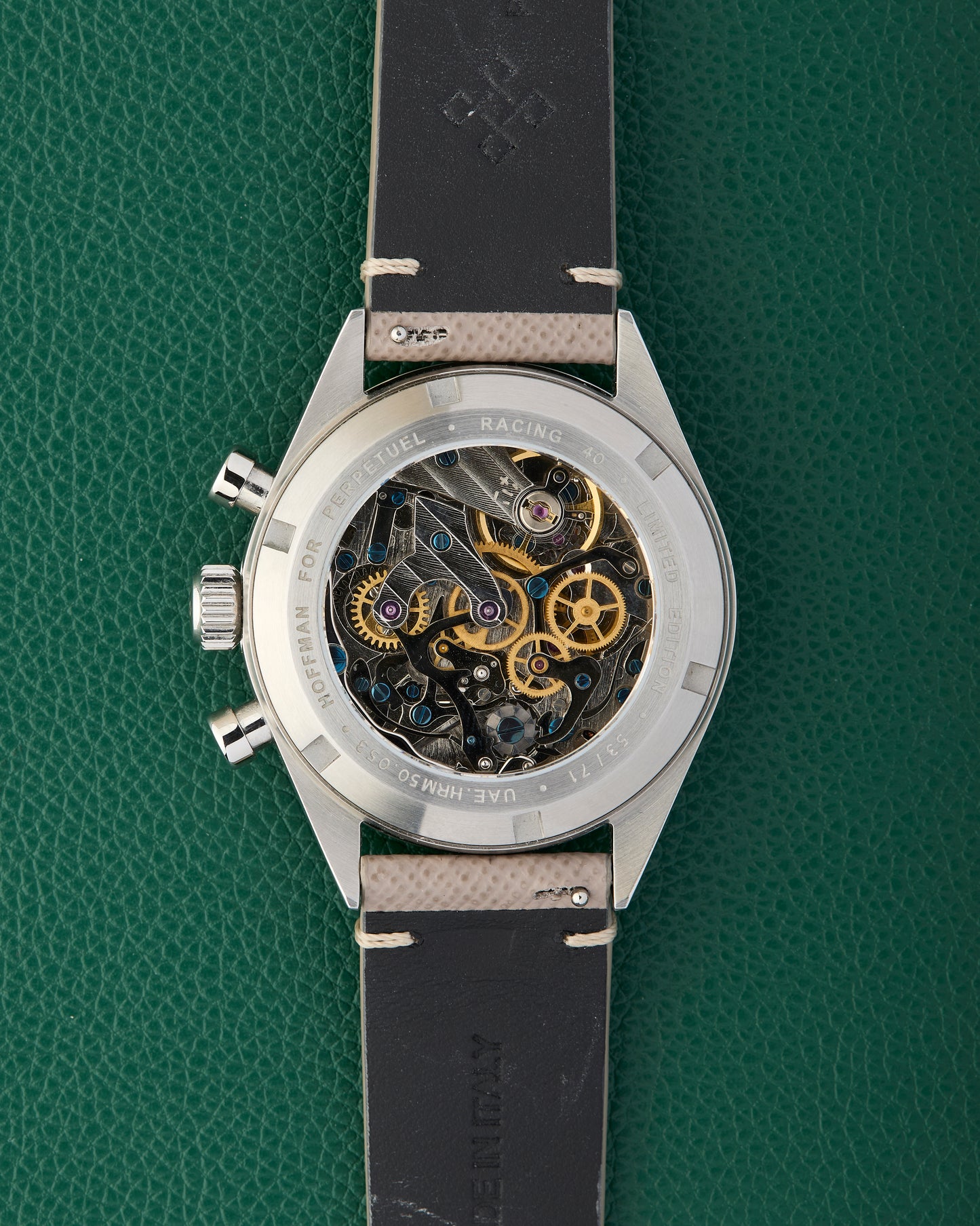 Hoffman x Perpetuel Racing 40 Panda UAE 50th Anniversary Limited Edition Manual Chronograph