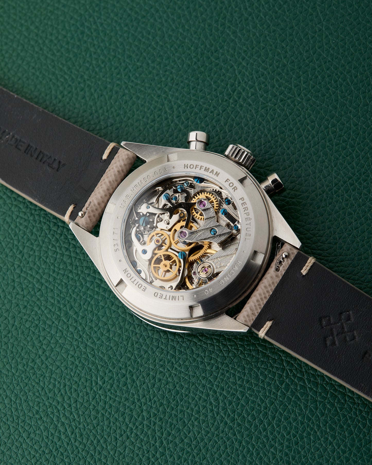 Hoffman x Perpetuel Racing 40 Panda UAE 50th Anniversary Limited Edition Manual Chronograph