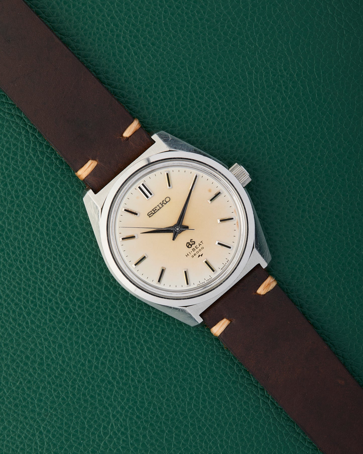 Seiko Grand Seiko Ref. 4520-8000 Hi-Beat Sunburst Patina Dial 1970
