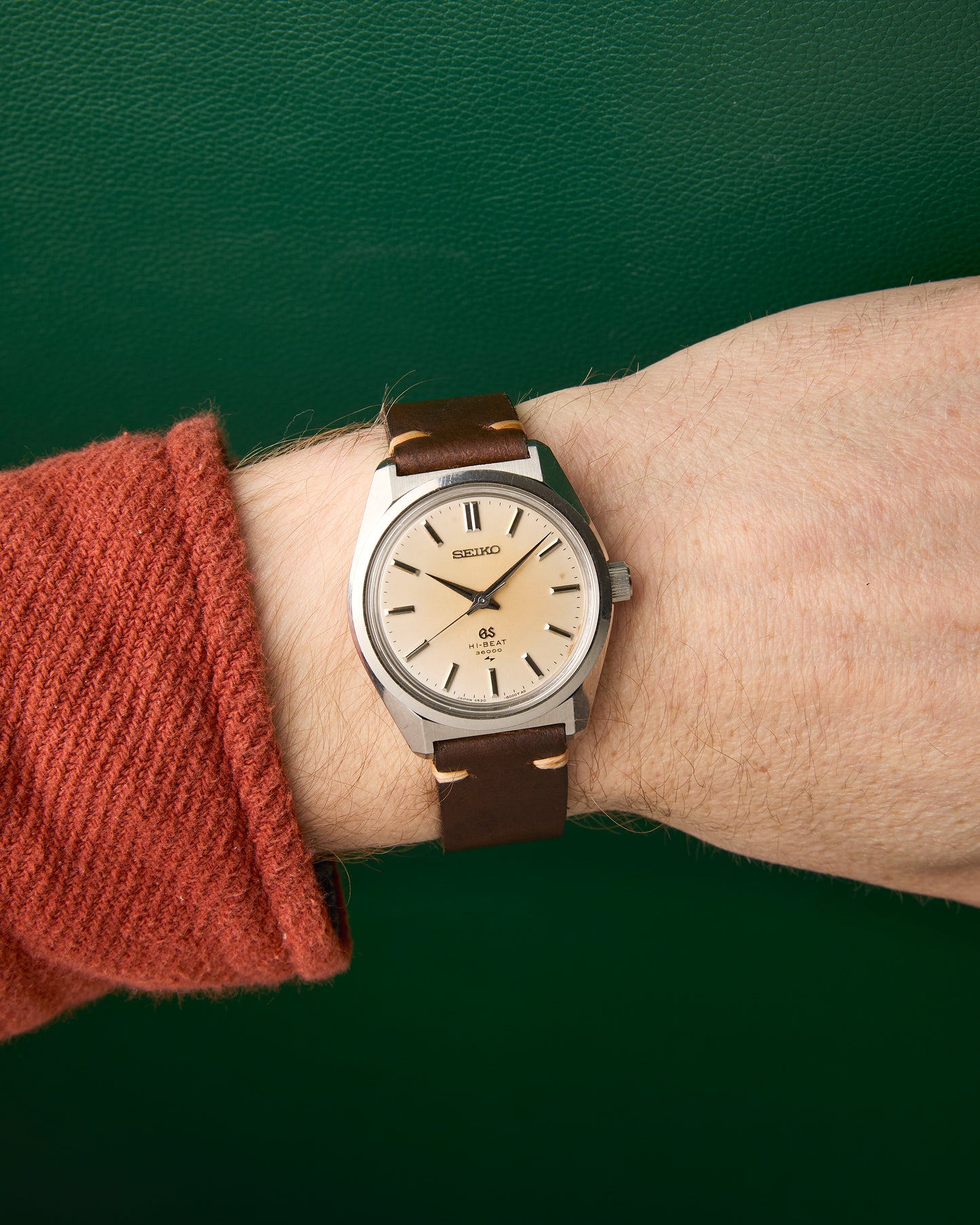 Seiko Grand Seiko Ref. 4520-8000 Hi-Beat Sunburst Patina Dial 1970