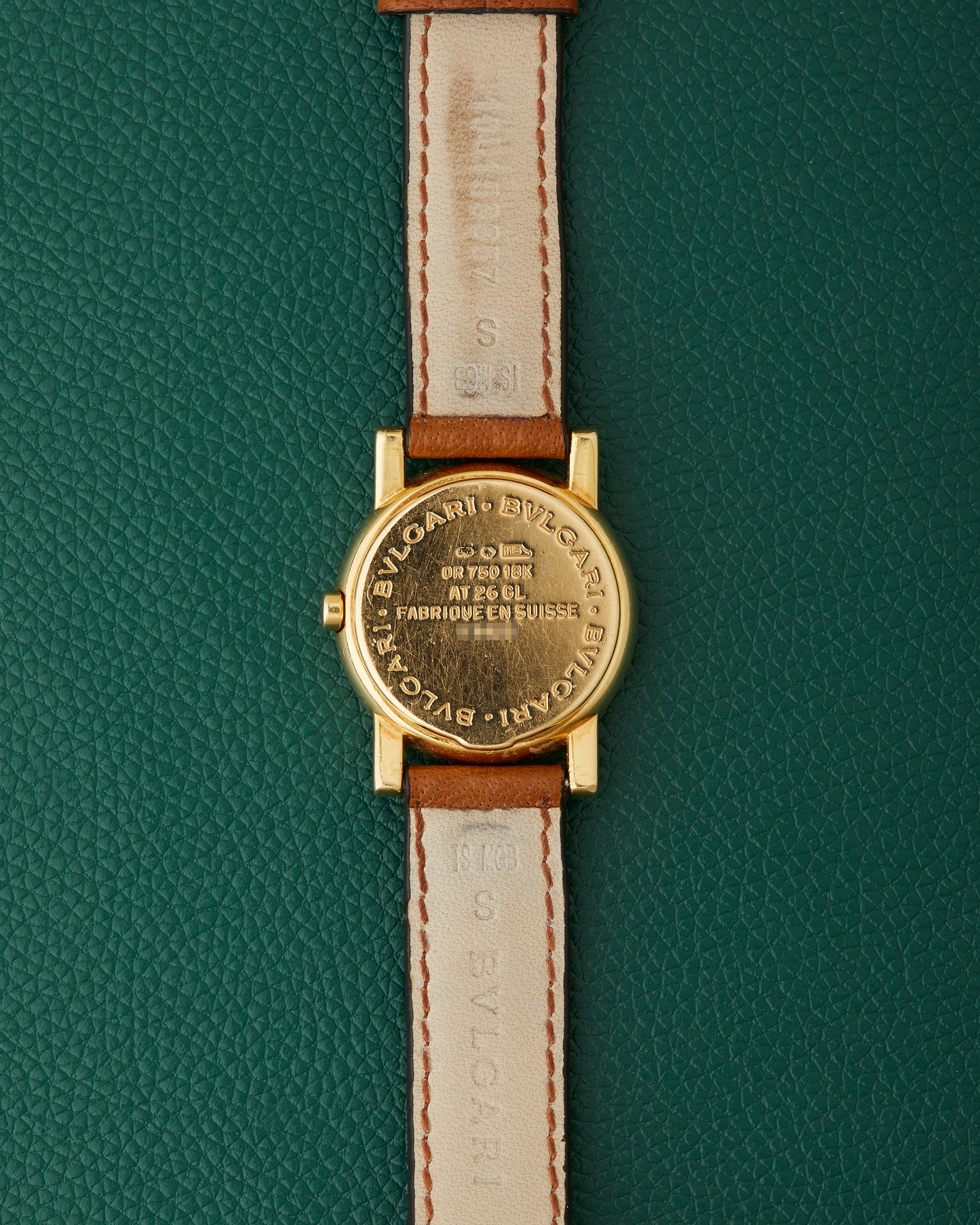 Bvlgari Bulgari Ref. AT 26 GL Diamond Bezel 18k Yellow Gold & 18k Buckle