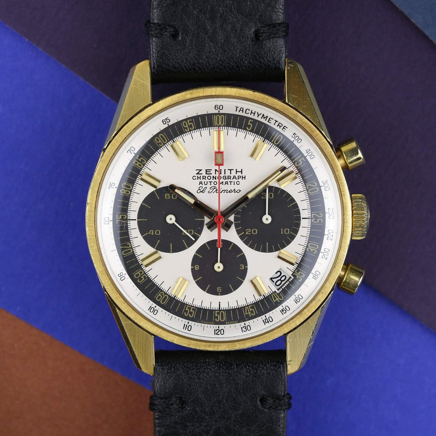 Zenith G381 El Primero 18k Vintage Chronograph